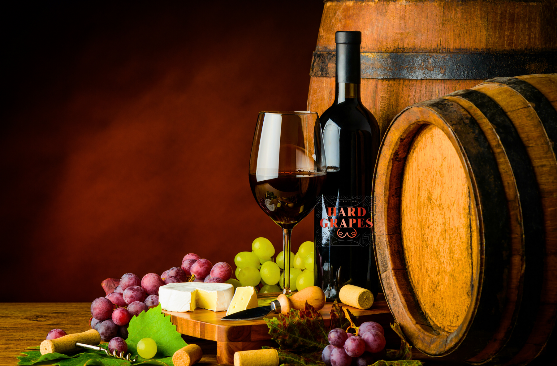Hard grapes wine products